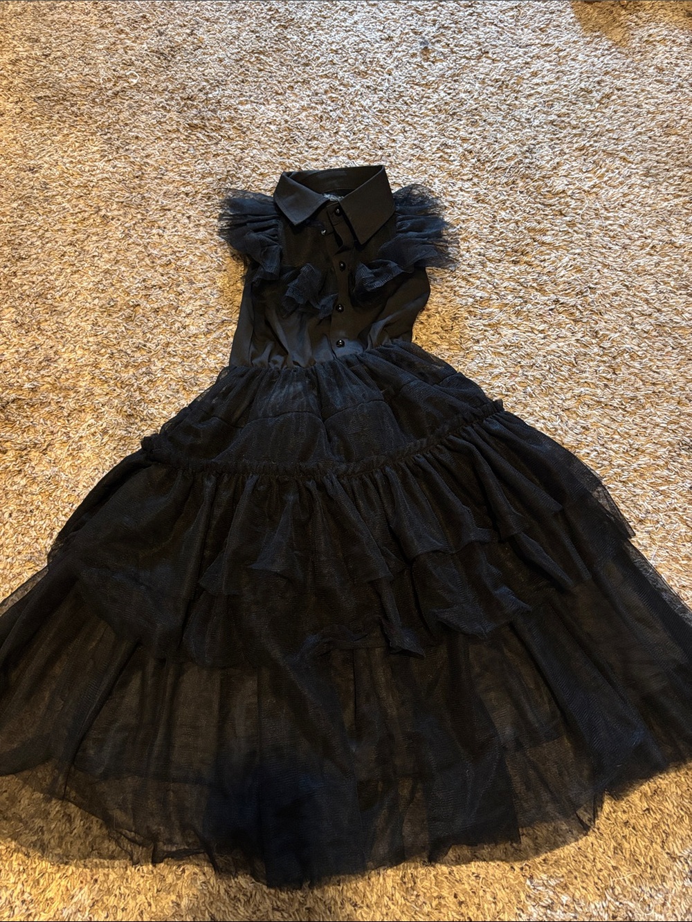 Black Wednesday costume dress. Size 6-7.